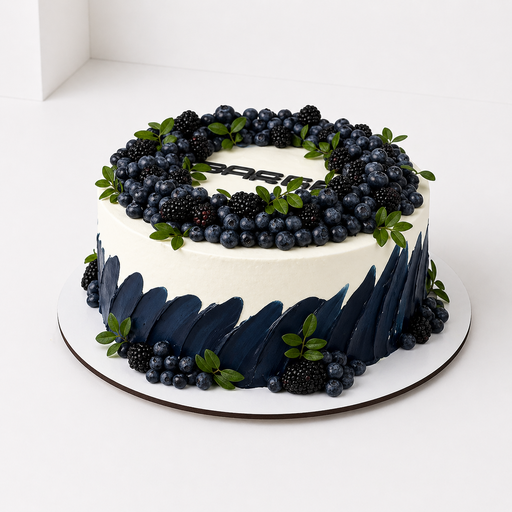Торт "Черничный акцент"