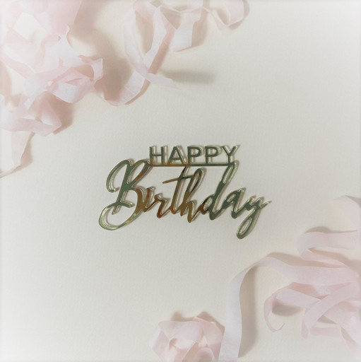 Топпер для торта Happy Birthday #2