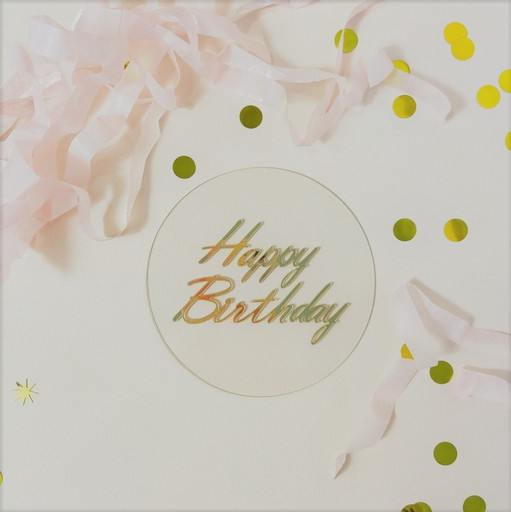 Топпер для торта Happy Birthday #6