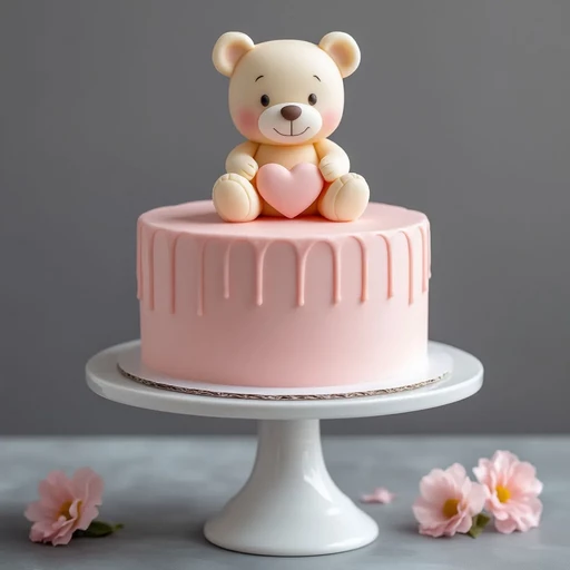 Розовый мишка