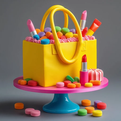 Раскрытая сумка с конфетами