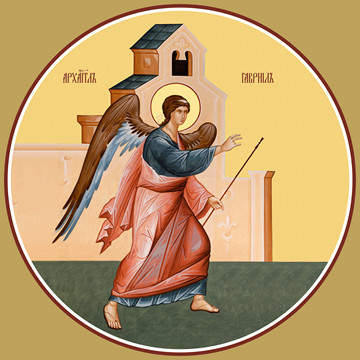 Благовещение, Арх. Гавриил (на Царские врата), 15x20 см, арт Ид4597