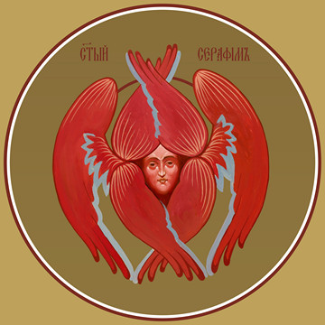 Серафим (на Царские врата), 35x48 см, арт Ид16924
