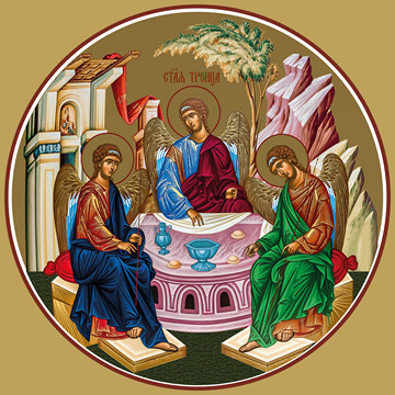 Святая Троица (на Царские врата), 50x100 см, арт Ид23890