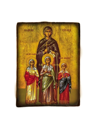 Икона Мученицы Вера, Надежда, Любовь и мать их София