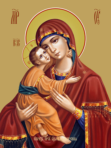 Владимирская икона божьей матери, 50x75 см, арт Ид20360