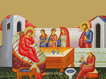 Рождество Пресвятой Богородицы, 15x20 см, арт Ид5304