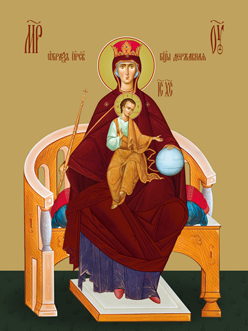 Державная икона божьей матери, 50x75 см, арт Ид20208