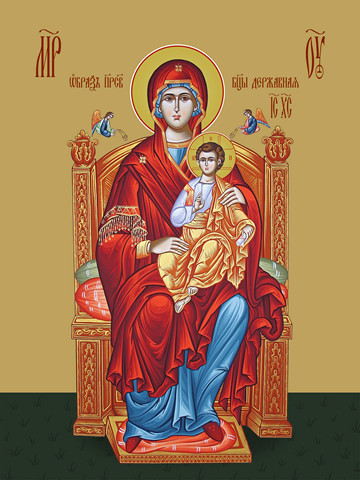 Державная икона божьей матери, 50x75 см, арт Ид20216