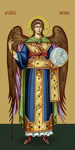 Мерная икона, Гавриил, архангел, 50x100 см, арт Ид24744