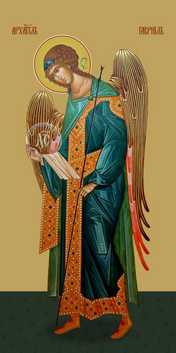 Мерная икона, Гавриил, архангел, 50x100 см, арт Ид24746
