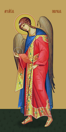 Мерная икона, Гавриил, архангел, 50x100 см, арт Ид24747