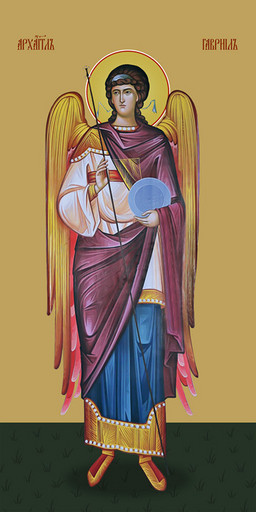 Мерная икона, Гавриил, архангел, 50x100 см, арт Ид24749