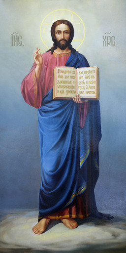 Мерная икона, Господь Вседержитель, 50x100 см, арт Ид24766