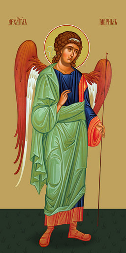 Мерная икона, Гавриил, архангел, 50x100 см, арт Ид24942