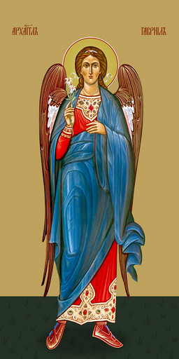 Мерная икона, Гавриил, архангел, 50x100 см, арт Ид24944