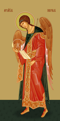 Мерная икона, Гавриил, архангел, 50x100 см, арт Ид24946