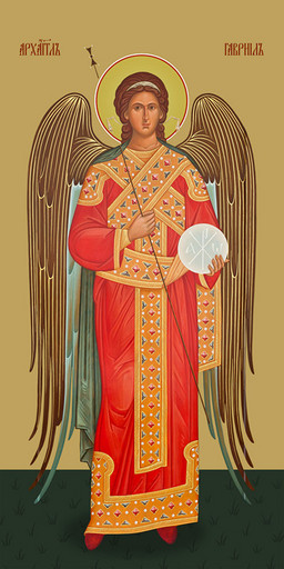 Мерная икона, Гавриил, архангел, 50x100 см, арт Ид24958