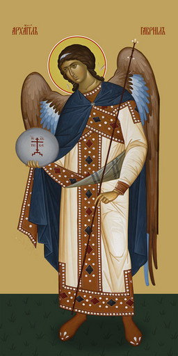 Мерная икона, Гавриил, архангел, 50x100 см, арт Ид24960