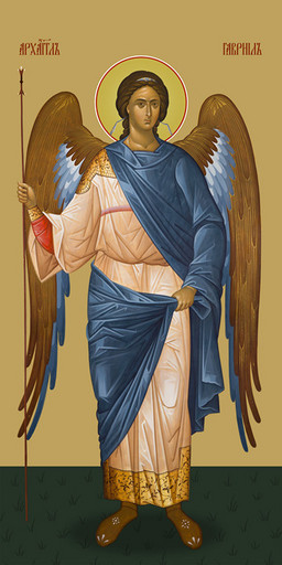 Мерная икона, Гавриил, архангел, 50x100 см, арт Ид24962
