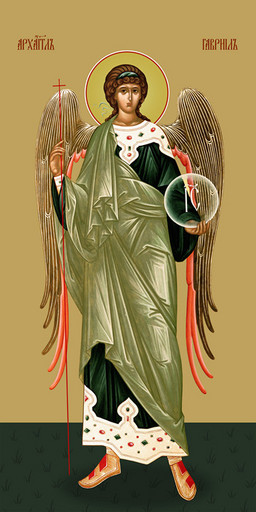 Мерная икона, Гавриил, архангел, 50x100 см, арт Ид24964