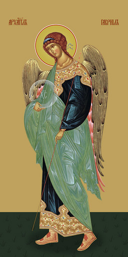 Мерная икона, Гавриил, архангел, 50x100 см, арт Ид24967