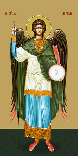 Мерная икона, Гавриил, архангел, 50x100 см, арт Ид24971