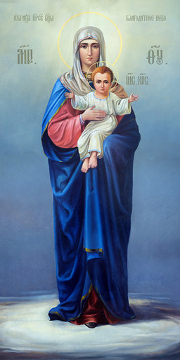 Мерная икона, Благодатное небо, 50x100 см, арт Ид25215