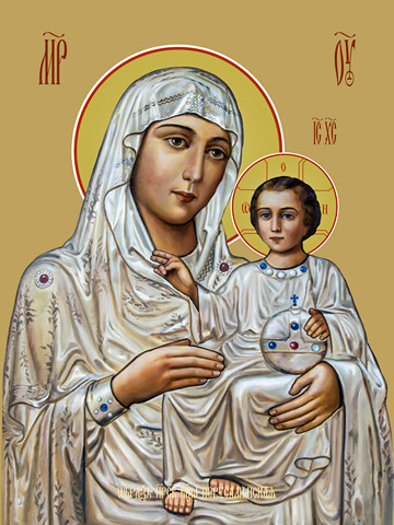 Иерусалимская икона божьей матери, 25x52 см, арт Ид12763