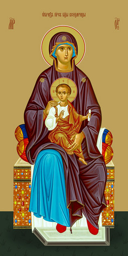 Мерная икона, Всецарица, 25x52 см, арт Ид15235