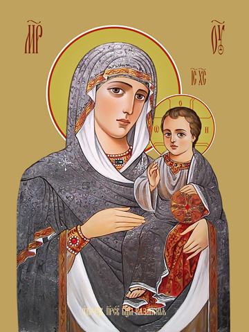 Казанская икона божьей матери, 50x100 см, арт Ид22765