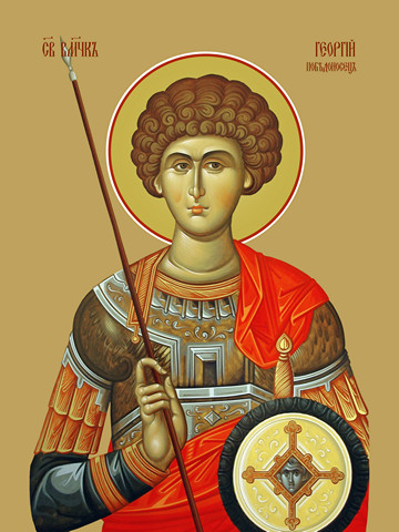 Георгий Победоносец, великомученик, 50x100 см, арт Ид23168