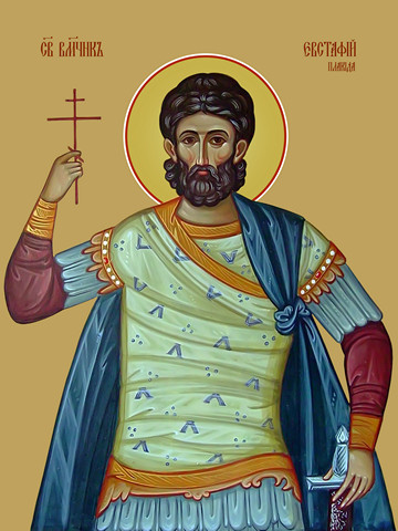 Евстафий Плакида, великомученик, 25x28 см, арт Ид6297