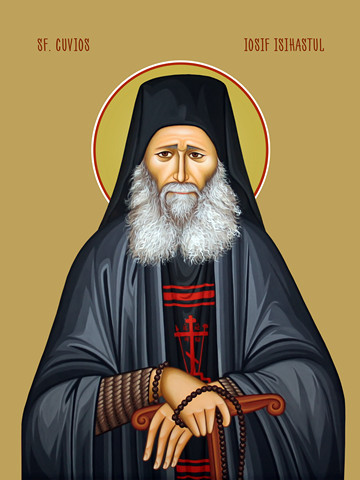 Иосиф Исихаст / Sf. Iosif Isihastul, 25x28 см, арт Ид6377