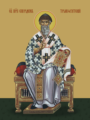 Спиридон Тримифунтский, преподобный, 50x100 см, арт Ид23496