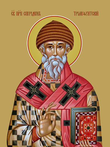 Спиридон Тримифунтский, преподобный, 50x75 см, арт Ид21178