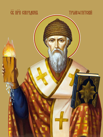 Спиридон Тримифунтский, преподобный, 50x75 см, арт Ид21180