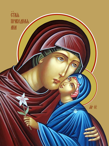 Анна Праведная, святая, 25x34 см, арт Ид8949