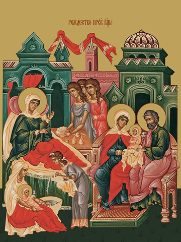 Рождество Пресвятой Богородицы, 50x75 см, арт Ид21586