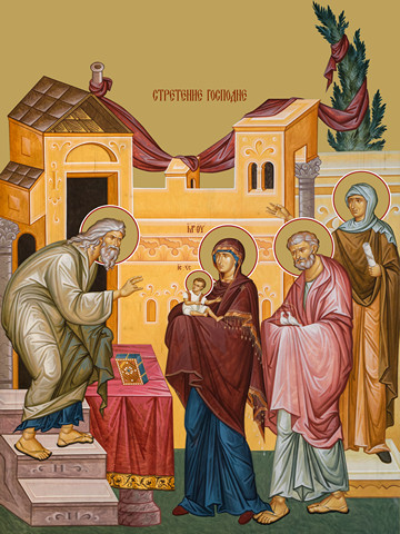 Сретение Господне, 35x48 см, арт Ид16981