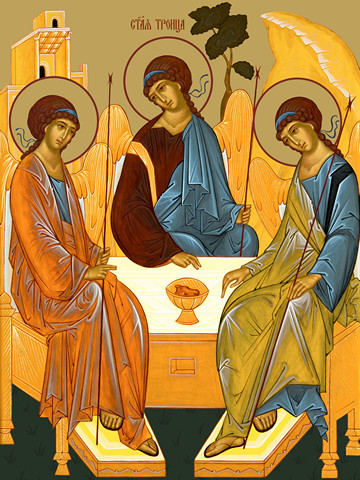Святая Троица, 50x100 см, арт Ид24015