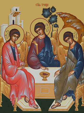 Святая Троица, 50x100 см, арт Ид24016