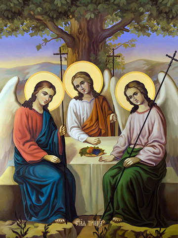 Святая Троица, 50x100 см, арт Ид24017