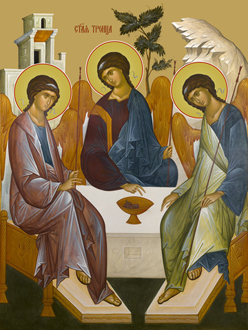 Святая Троица, 50x100 см, арт Ид24018