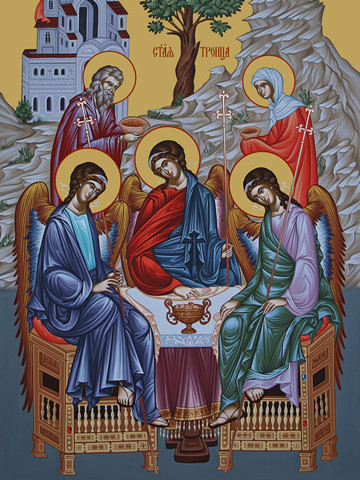 Святая Троица, 50x100 см, арт Ид23993