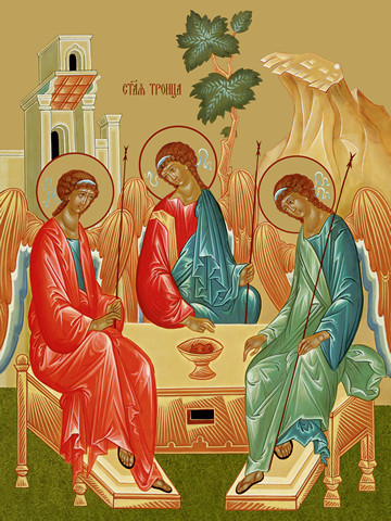 Святая Троица, 50x100 см, арт Ид23971