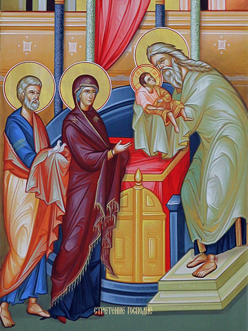 Сретение Господне, 50x100 см, арт Ид24192