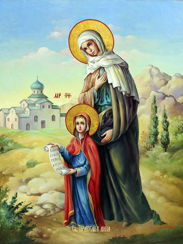 Святая Праведная Анна, 25x28 см, арт Ид7355