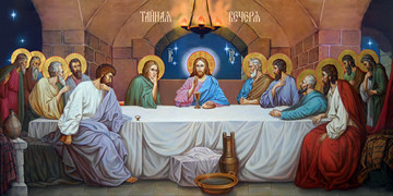 Тайная вечеря, 50x100 см, арт Ид24391