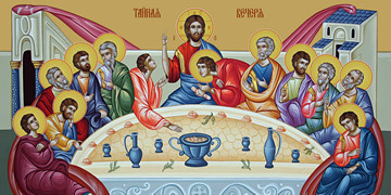 Тайная вечеря, 50x100 см, арт Ид24395